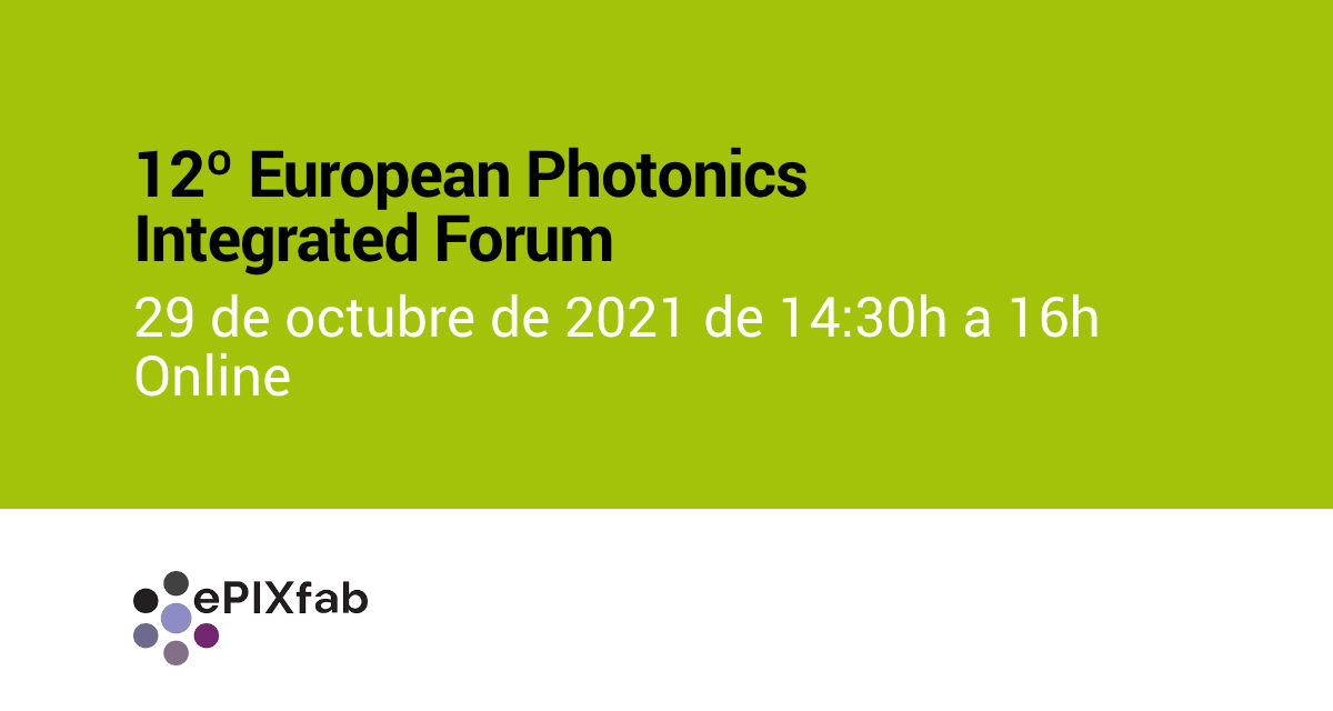 12º European Photonics Integrated Forum