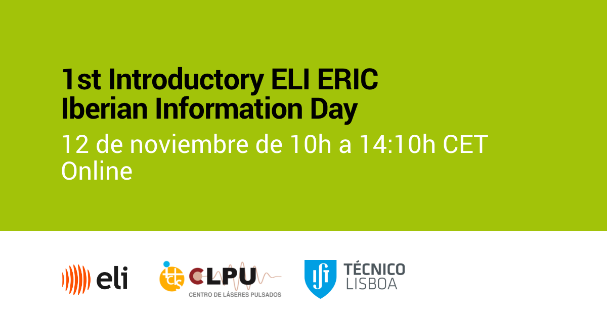 1st Introductory ELI ERIC Iberian Information Day