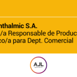 AJL Ophthalmic S.A. – Técnico/a Responsable de Producto y Técnico/a para Dept. Comercial