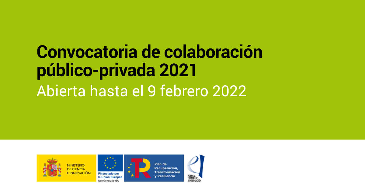 Convocatoria de colaboración público-privada 2021