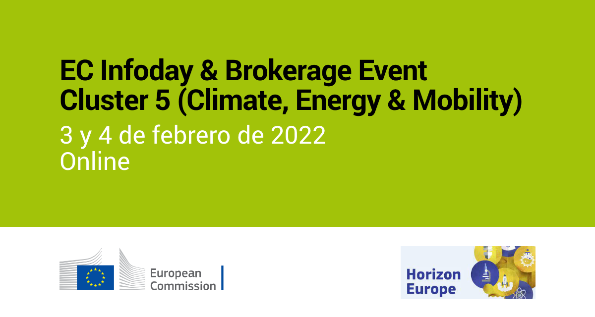 EC Infoday & Brokerage Event – Cluster 5 (Climate, Energy & Mobility)