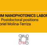 Quantum Nanophotonics Laboratory ofrece PhD and Postdoctoral positions