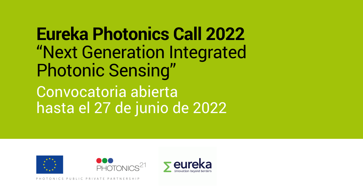 Eureka Photonics Call 2022 – “Next Generation Integrated Photonic Sensing”