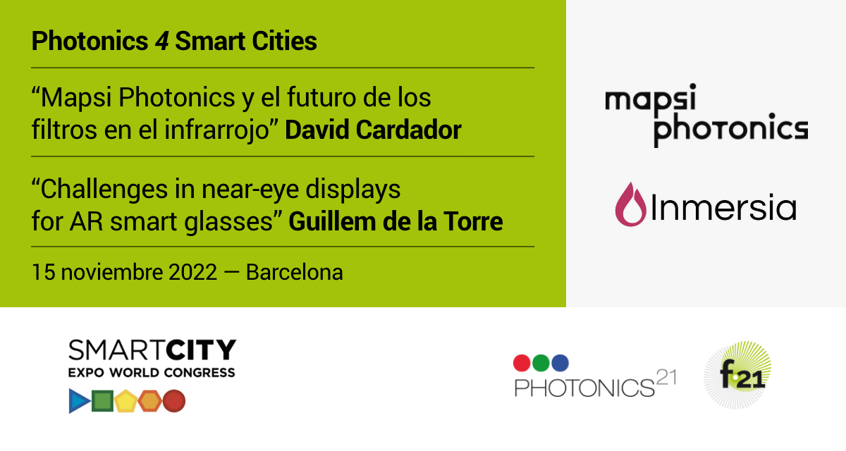 Mapsi e Inmersia en el “Photonics 4 Smart Cities”