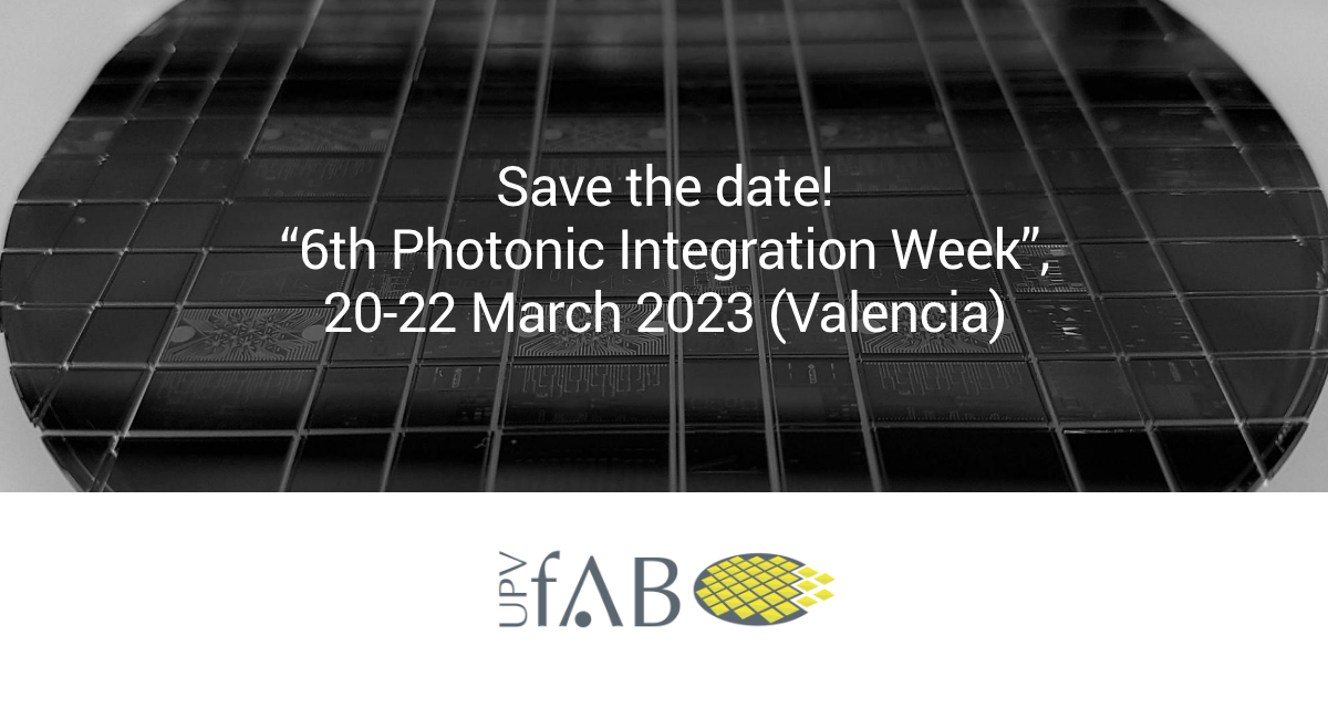 La “Photonic Integration Week” llega a su sexta edición, del 20 al 22 de marzo de 2023
