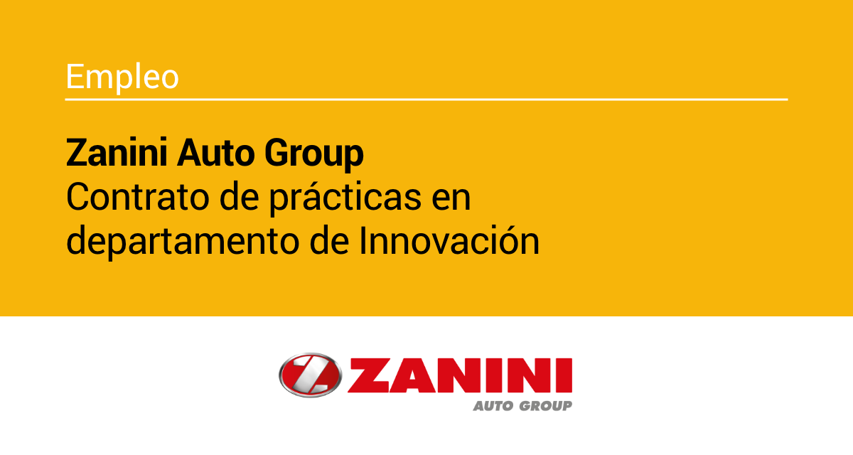 Zanini Auto Group ofrece un contrato de prácticas para el Grupo de Óptica y Nanocoatings