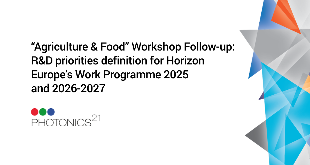 Workshop de seguimiento de las prioridades de I+i «Agriculture & Food» de Photonics21
