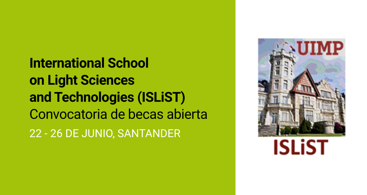 La Universidad Internacional Menéndez Pelayo abre la convocatoria de becas para la IX Escuela Internacional ISLiST